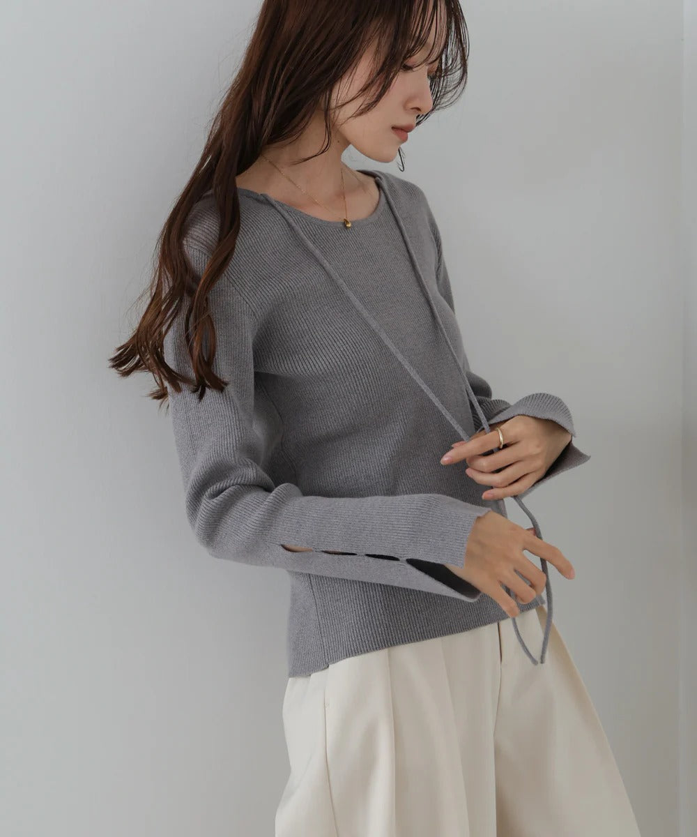 Bab Slit Knit Top