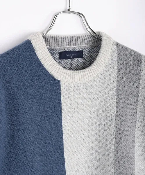 Blocking Color-Blocked Crew Knit
