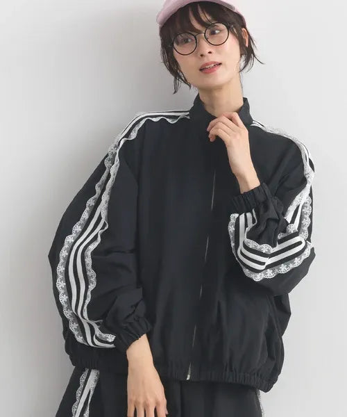 Water-Repellent Nylon Girly Sideline Track Jacket