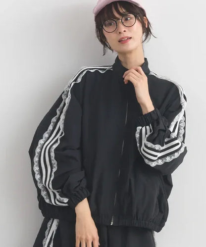 Water-Repellent Nylon Girly Sideline Track Jacket