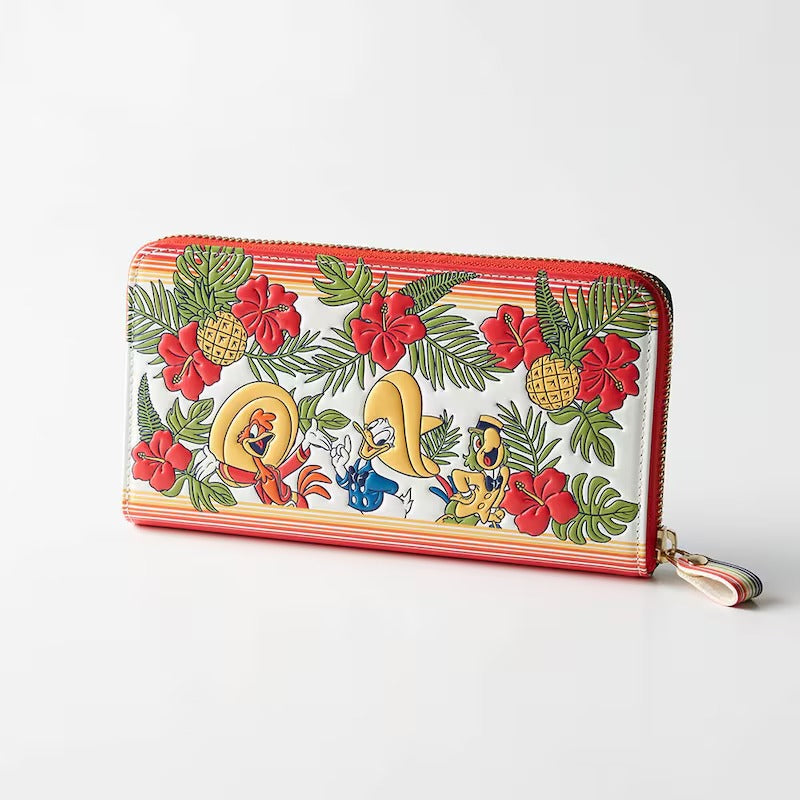 Disney Characters Zipper Long Wallet made in Japan