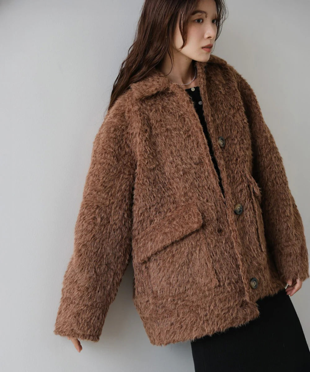 Bab Shaggy Mid-Length Outerwear