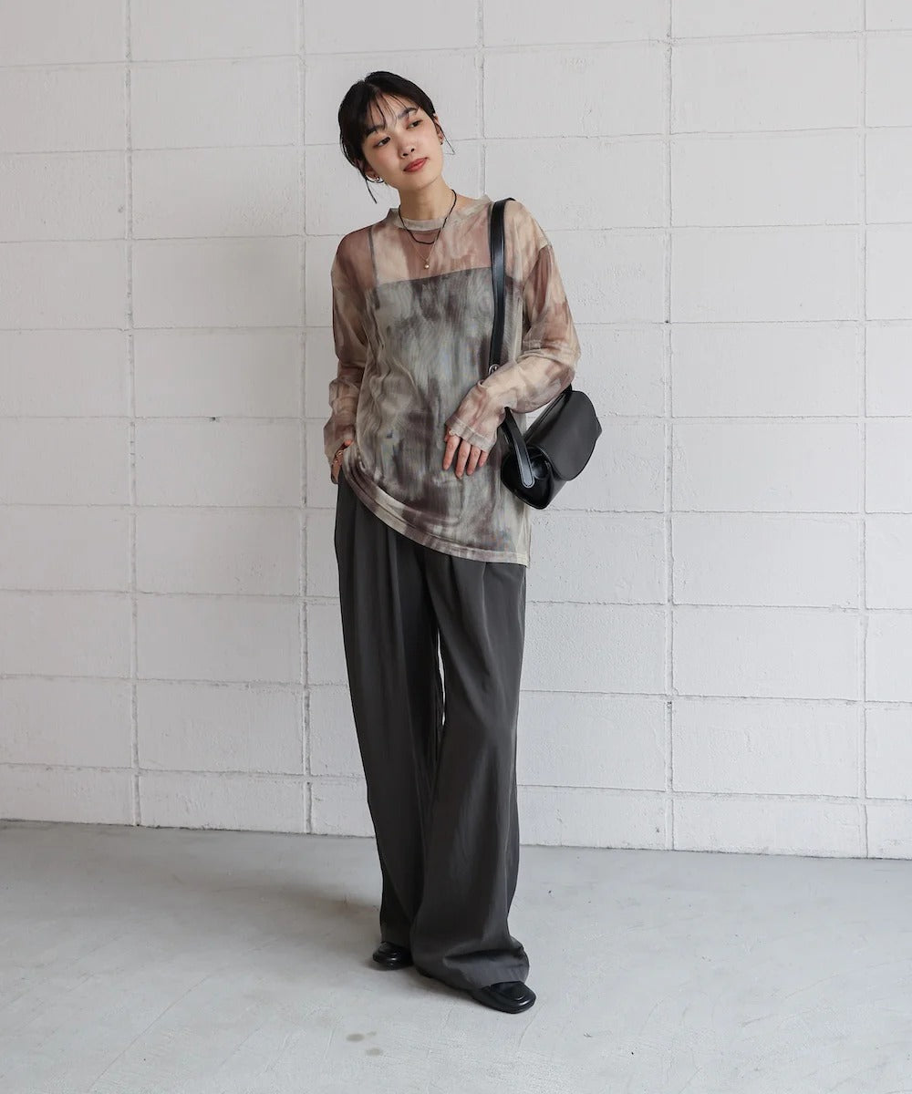 Bou Jeloud Nuanced Pattern Sheer Innerwear