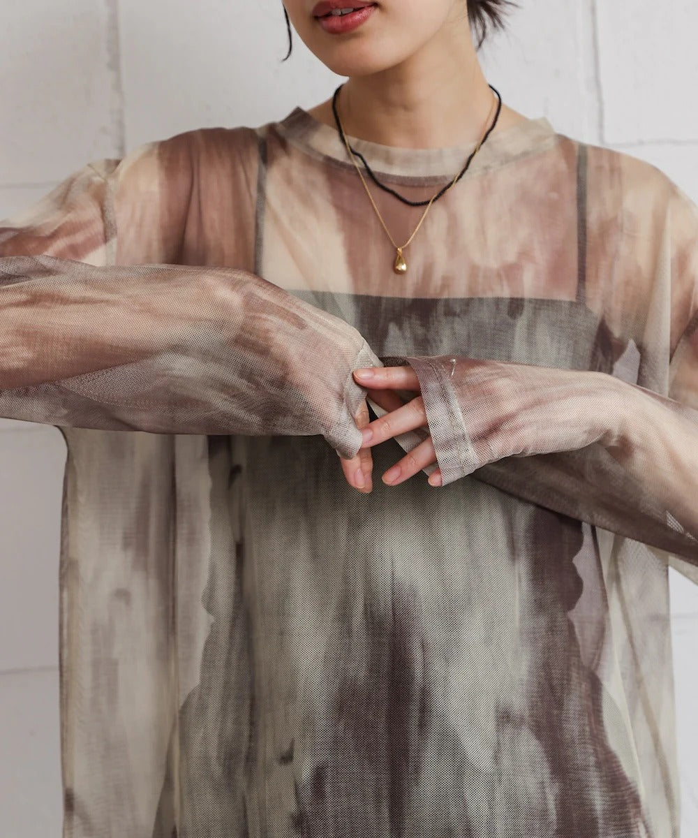 Bou Jeloud Nuanced Pattern Sheer Innerwear