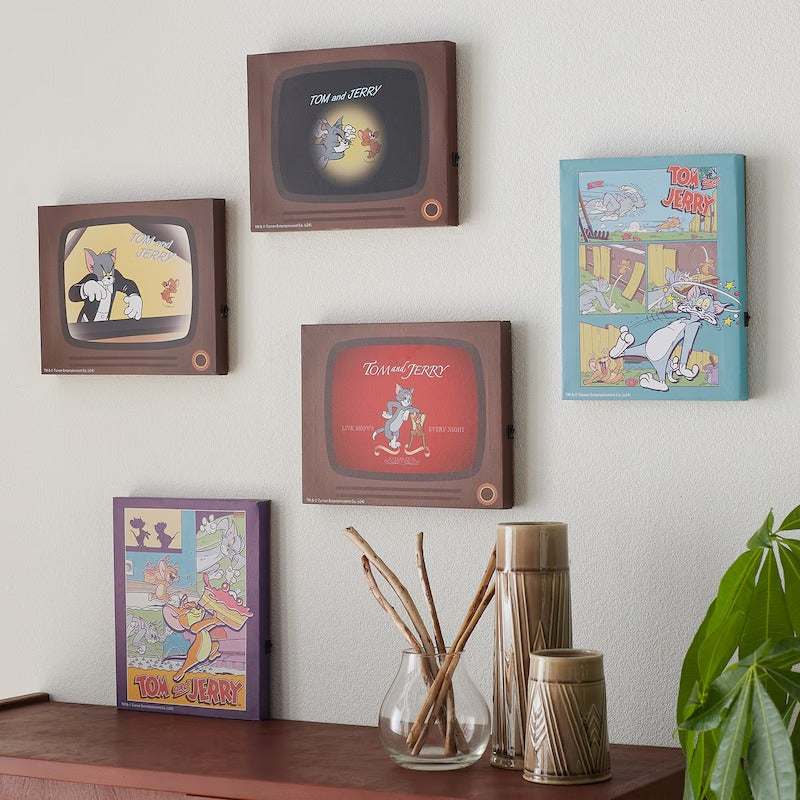 Tom and Jerry Illuminated Canvas Art Panel