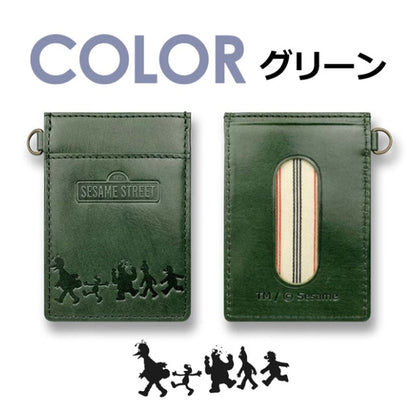 Sesame Street Real Leather Card Holder